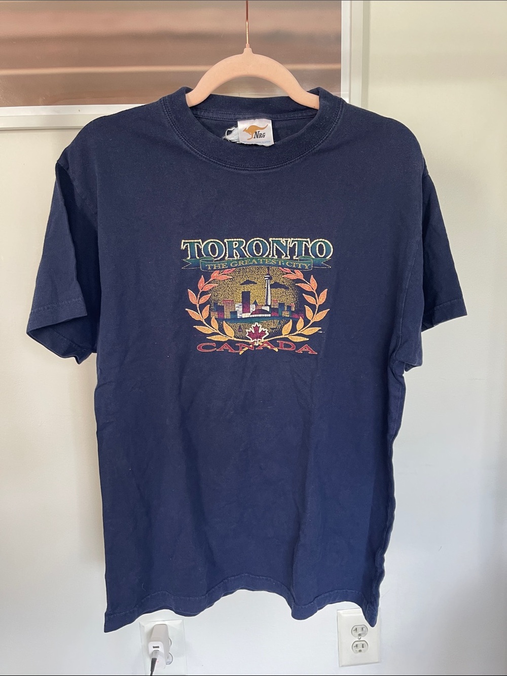 Vintage Toronto Graphic Crewneck Tee - Navy